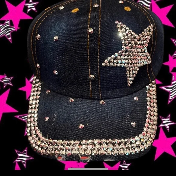 Accessories | Blingy Hat Trashy Y2k Aesthetic 200s